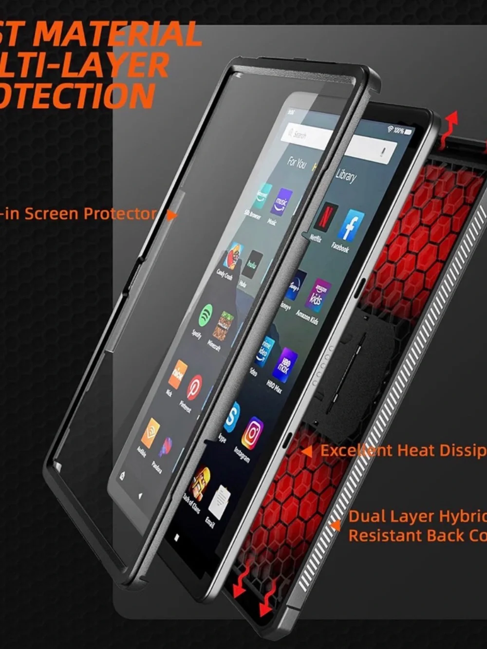 Rugged Case for Amazon Fire Max 11 – 2023 13th Gen – New